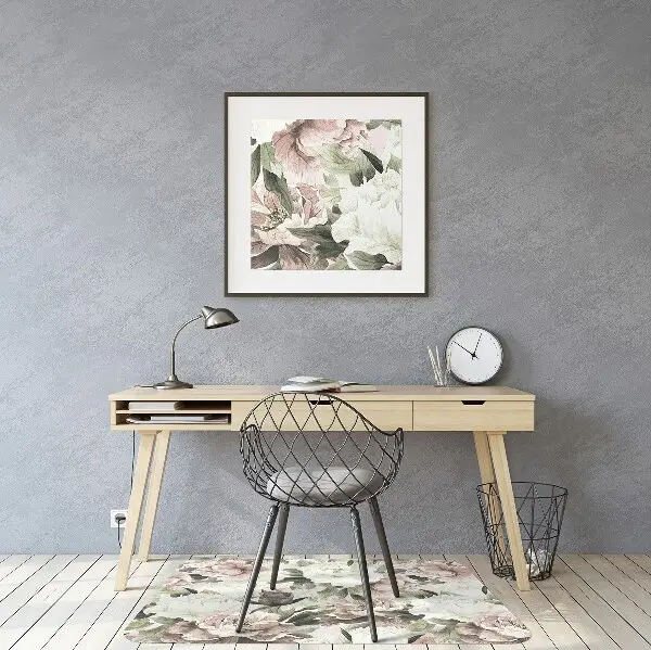Tappeto per sedia con ruote Bouquet Vintage Di Rose