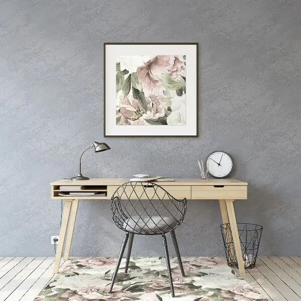 Tappeto per sedia con ruote Bouquet Vintage Di Rose