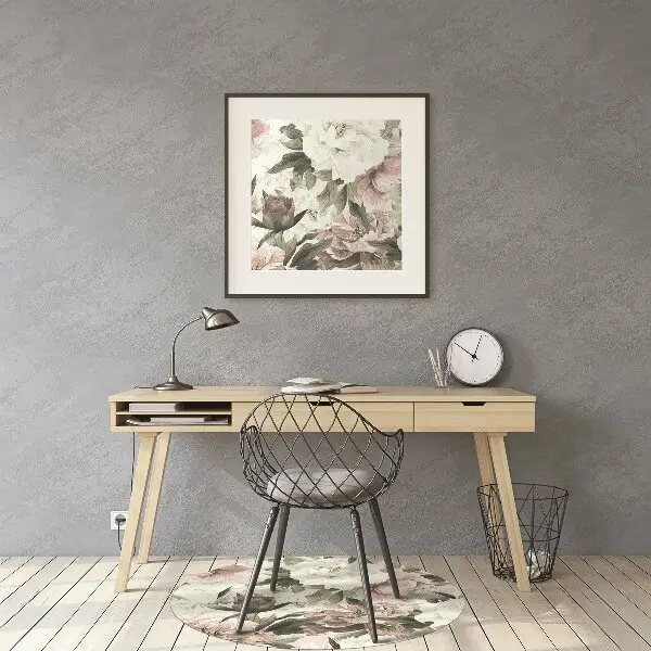 Tappeto per sedia con ruote Bouquet Vintage Di Rose