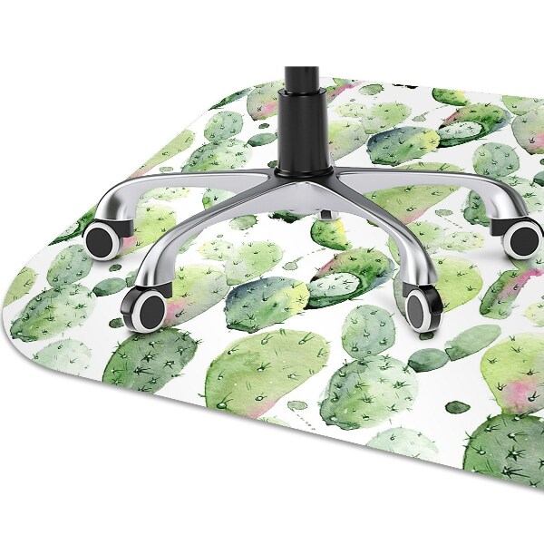Tappeto per sedia con ruote Cactus Tropicali