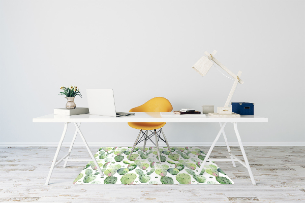 Tappeto per sedia con ruote Cactus Tropicali
