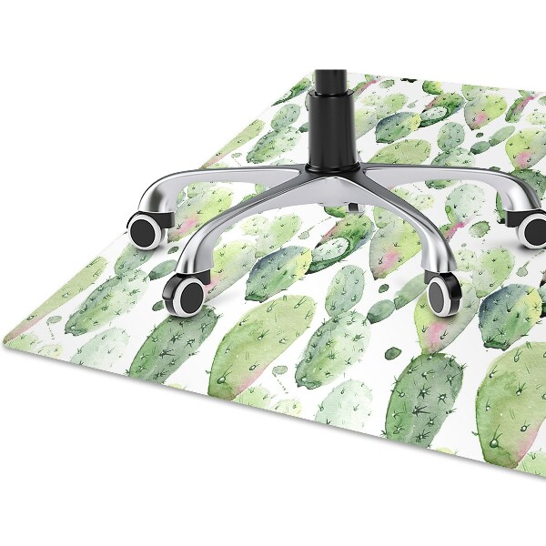 Tappeto per sedia con ruote Cactus Tropicali