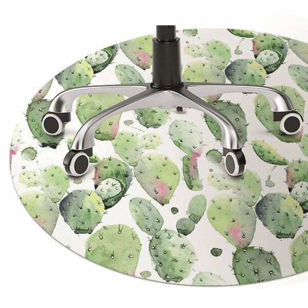 Tappeto per sedia con ruote Cactus Tropicali