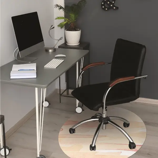Tappeto per sedia con ruote Linee Gialle