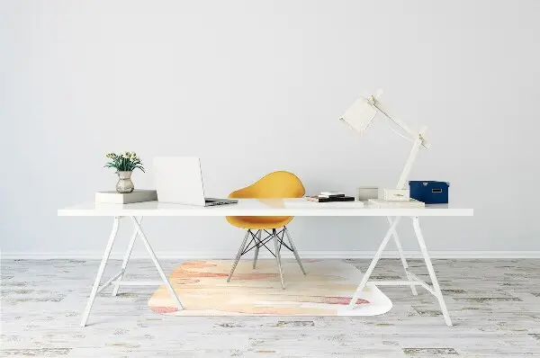 Tappeto per sedia con ruote Linee Gialle