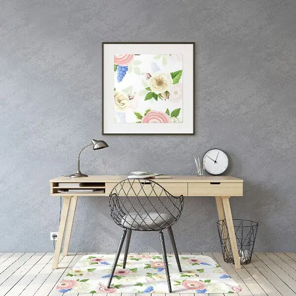 Tappeto salvapavimento Fiori Disegnati