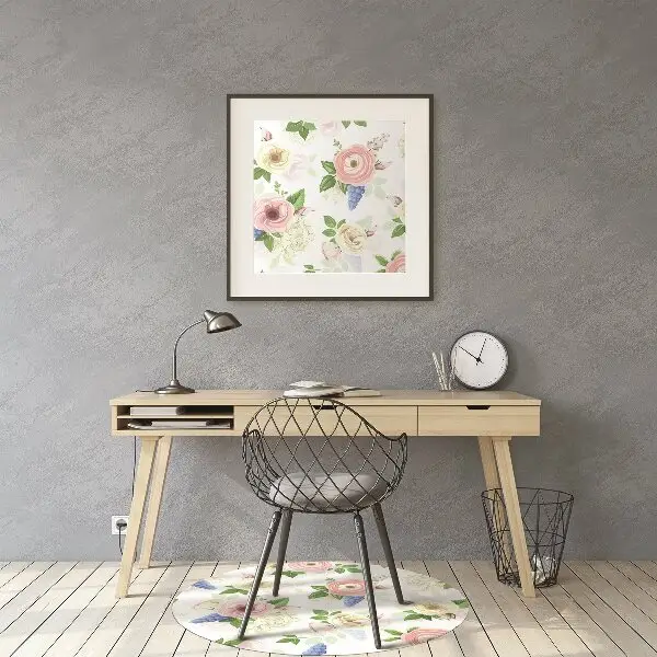 Tappeto salvapavimento Fiori Disegnati