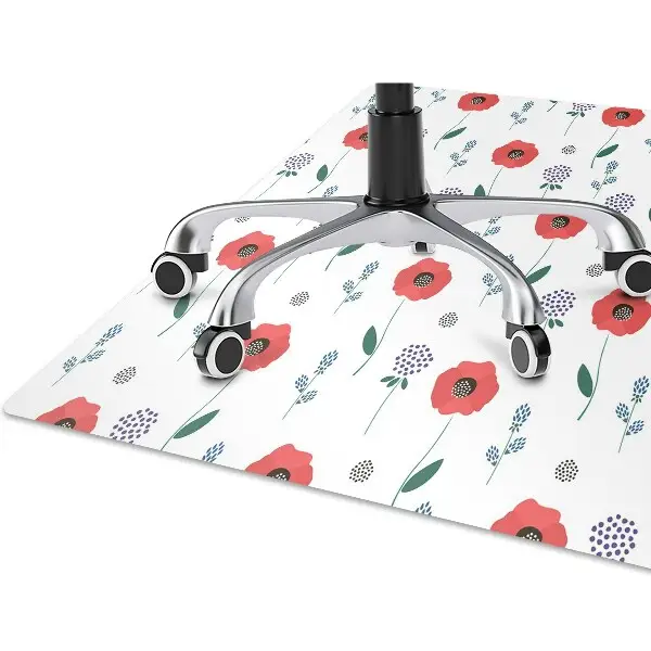 Tappeto sedia ufficio Campo Rosso Dei Papaveri