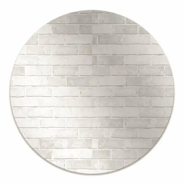 Tappeto per sedia con ruote Mattone Bianco