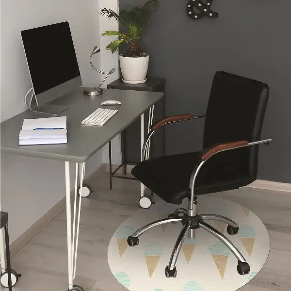 Tappeto per sedia con ruote Pattern Di Ghiaccio