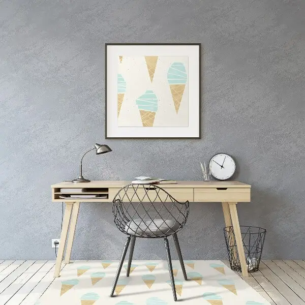 Tappeto per sedia con ruote Pattern Di Ghiaccio
