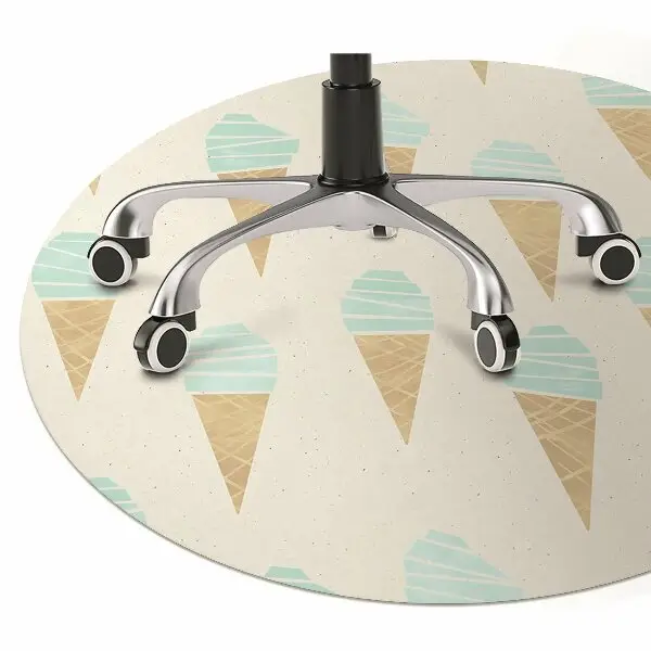 Tappeto per sedia con ruote Pattern Di Ghiaccio