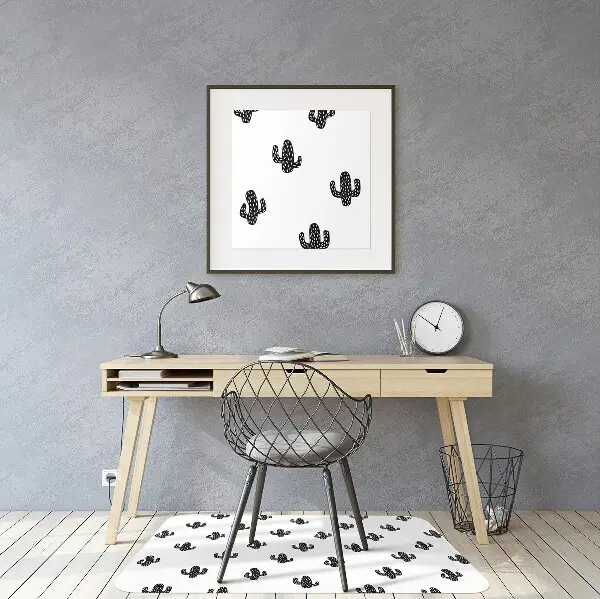 Tappeto per sedia con ruote Pattern Di Cactus