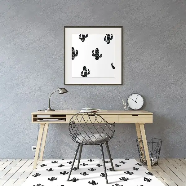 Tappeto per sedia con ruote Pattern Di Cactus