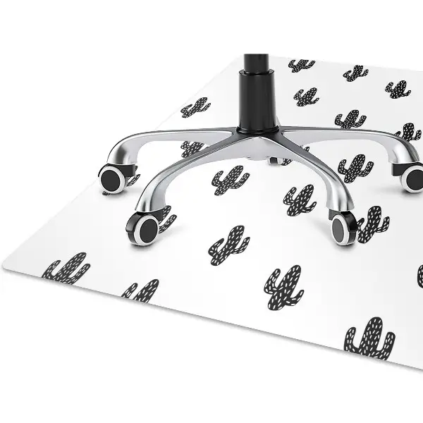Tappeto per sedia con ruote Pattern Di Cactus