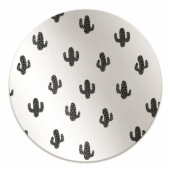 Tappeto per sedia con ruote Pattern Di Cactus