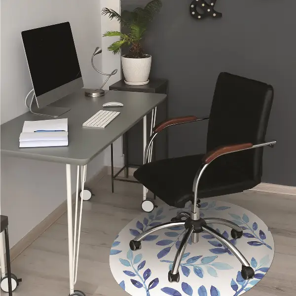 Tappeto per sedia con ruote Acquerello Blu