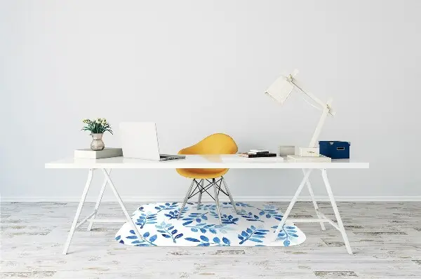Tappeto per sedia con ruote Acquerello Blu