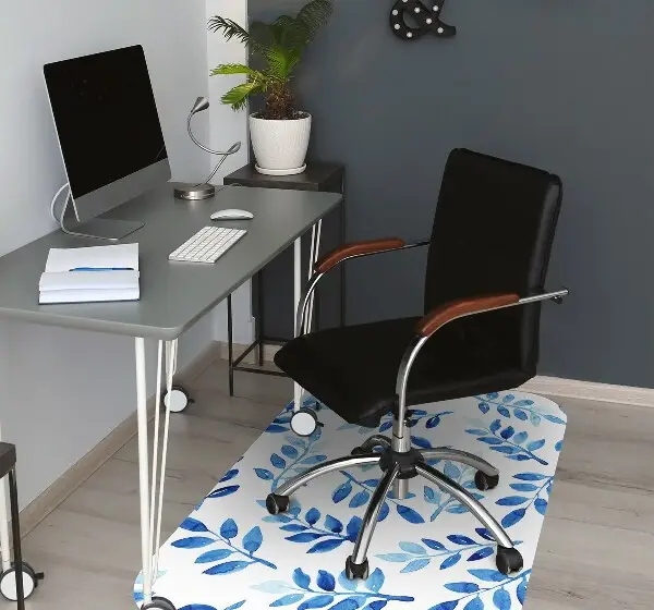 Tappeto per sedia con ruote Acquerello Blu