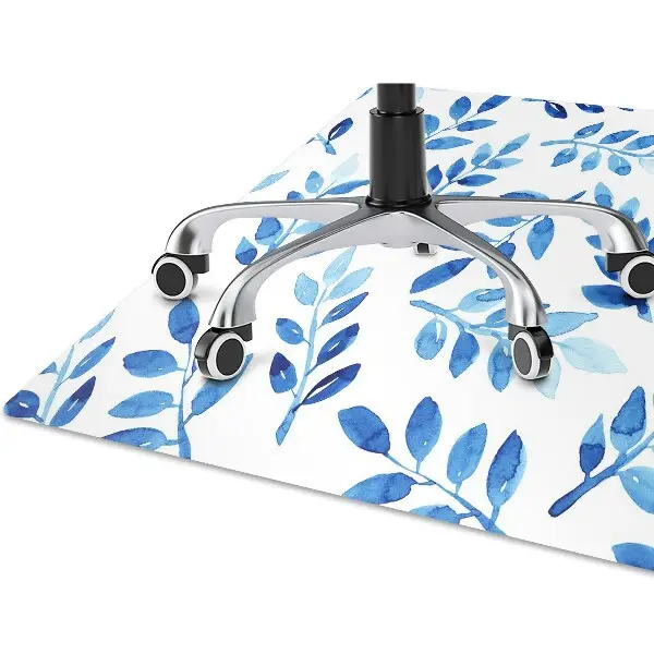 Tappeto per sedia con ruote Acquerello Blu