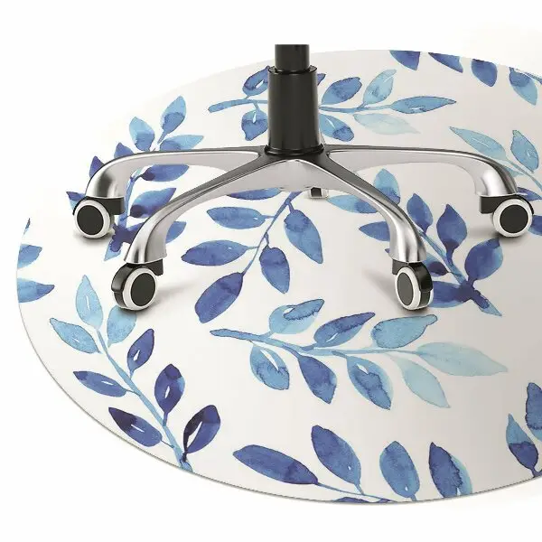 Tappeto per sedia con ruote Acquerello Blu