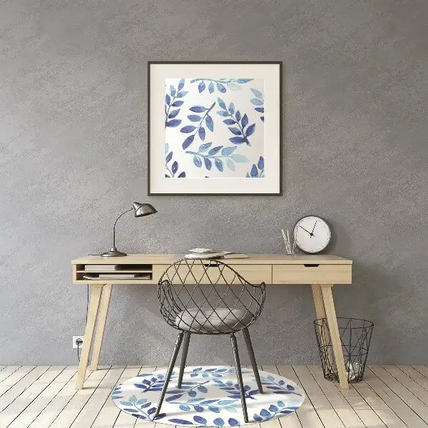 Tappeto per sedia con ruote Acquerello Blu