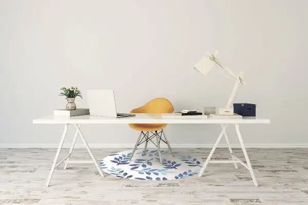 Tappeto per sedia con ruote Acquerello Blu