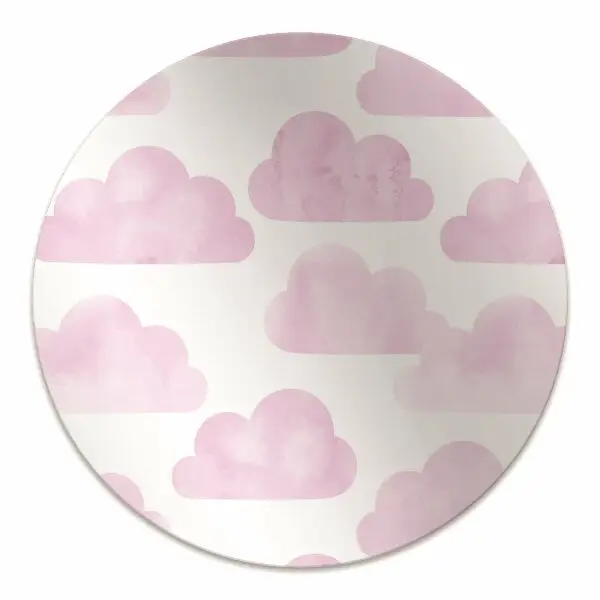 Tappeto per sedia con ruote Nuvole Rosa