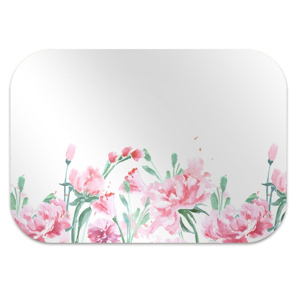 Tappeto per sedia con ruote Fiori Rosa