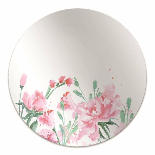 Tappeto per sedia con ruote Fiori Rosa