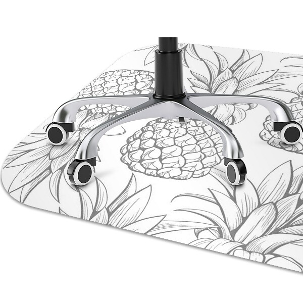Tappeto per sedia con ruote Pattern Di Ananas