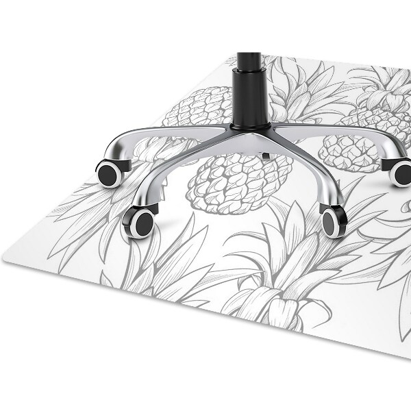 Tappeto per sedia con ruote Pattern Di Ananas