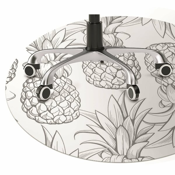 Tappeto per sedia con ruote Pattern Di Ananas