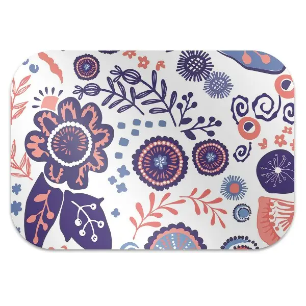 Tappeto sedia ufficio Fiori Astratti