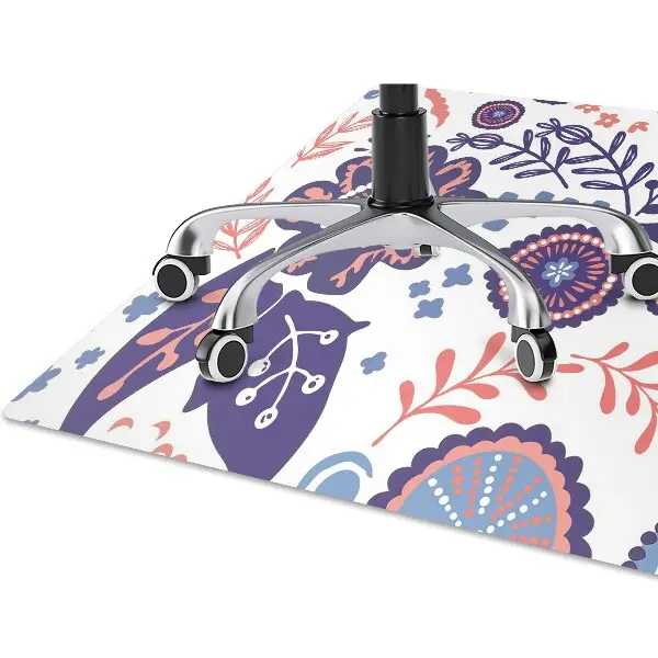 Tappeto sedia ufficio Fiori Astratti