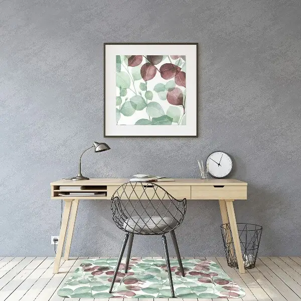 Tappeto per sedia con ruote Pattern Floreale