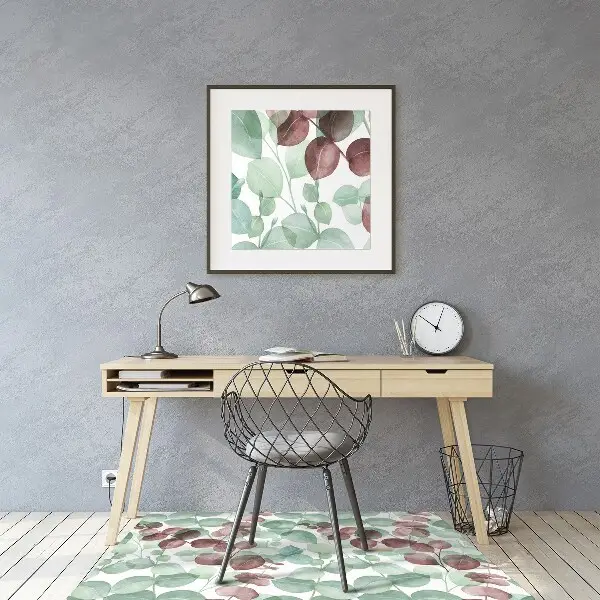 Tappeto per sedia con ruote Pattern Floreale