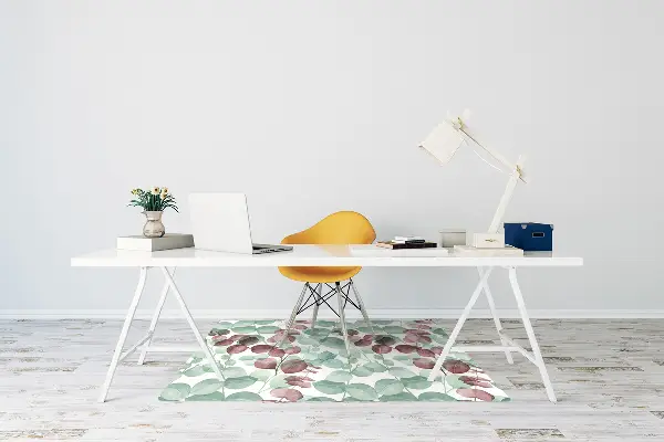 Tappeto per sedia con ruote Pattern Floreale