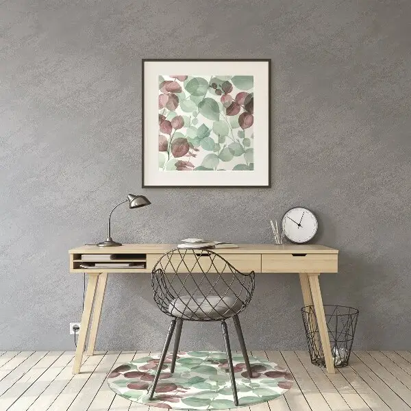 Tappeto per sedia con ruote Pattern Floreale