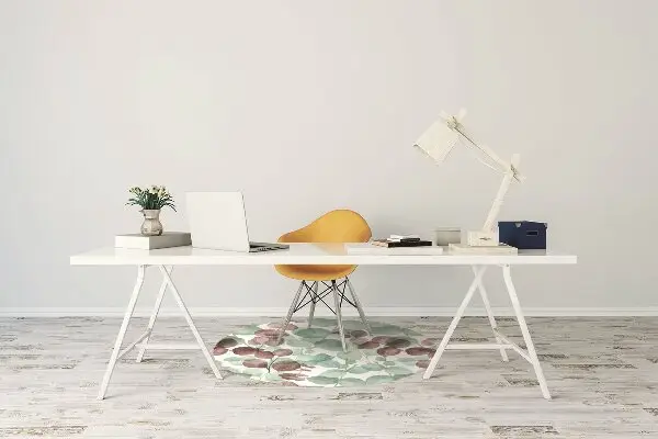 Tappeto per sedia con ruote Pattern Floreale