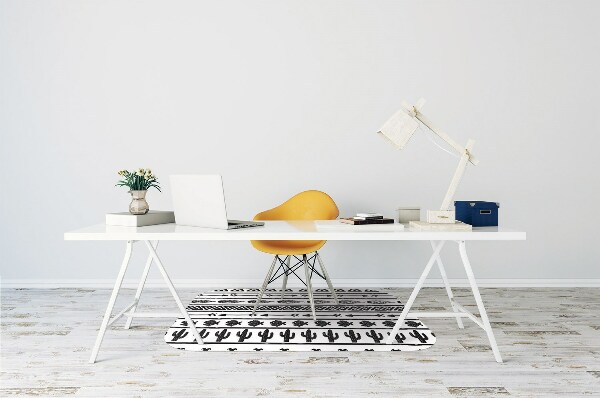 Tappeto salvapavimento Boho In Bianco E Nero