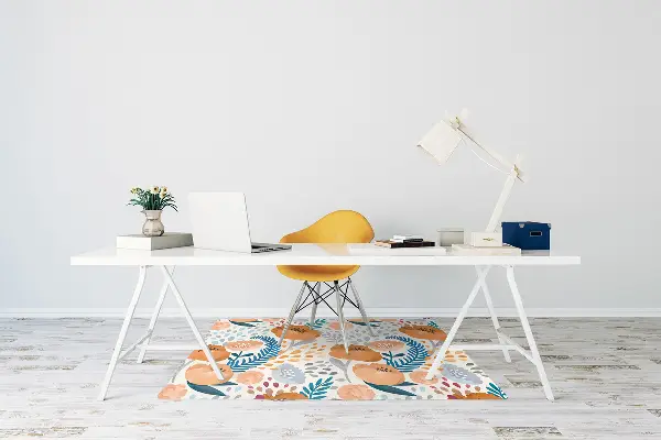 Tappeto per sedia con ruote Poppies Dipinti