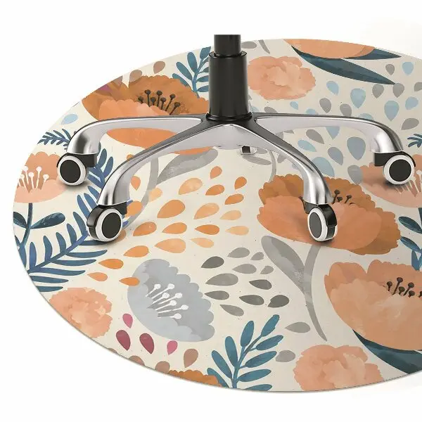 Tappeto per sedia con ruote Poppies Dipinti