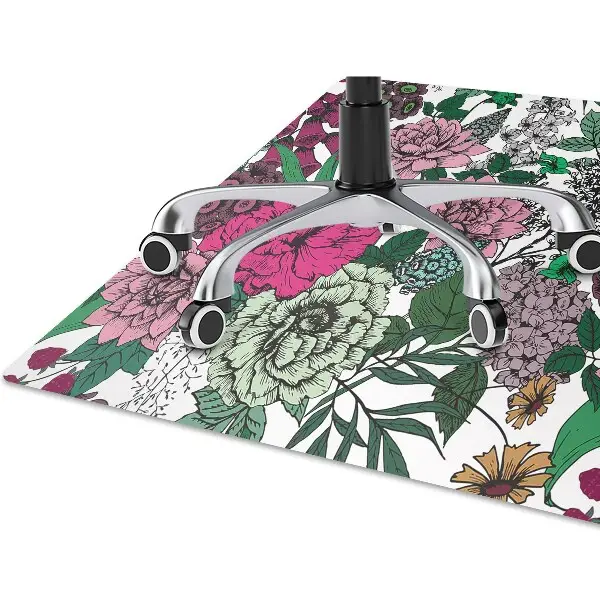 Tappeto per sedia con ruote Fiori Vintage