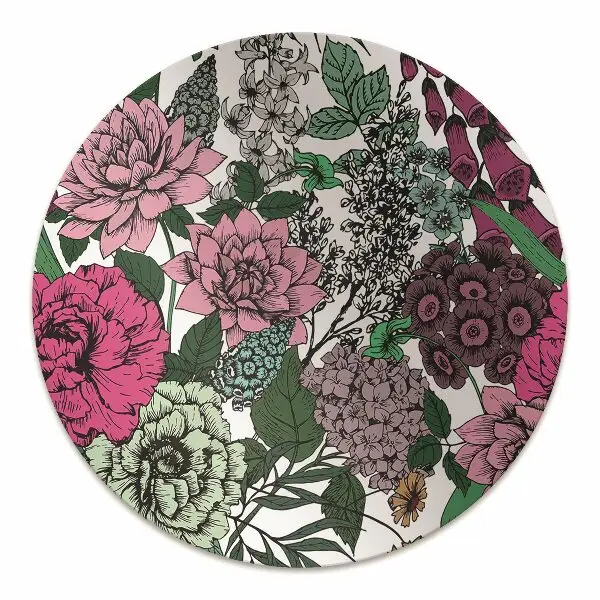 Tappeto per sedia con ruote Fiori Vintage