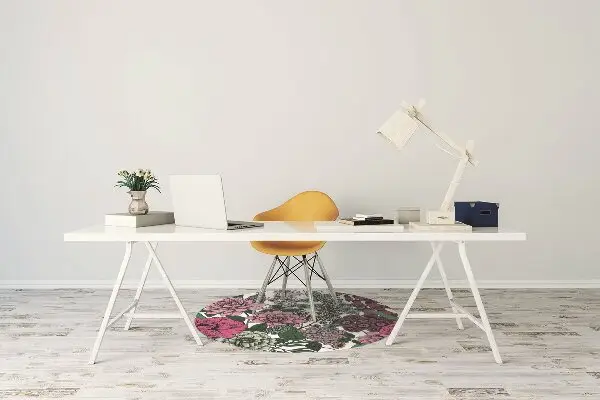 Tappeto per sedia con ruote Fiori Vintage