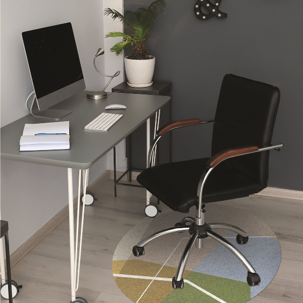 Tappeto sedia ufficio Figure Geometriche