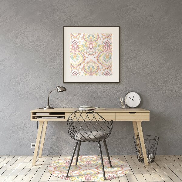 Tappeto per sedia con ruote Pattern Indiano
