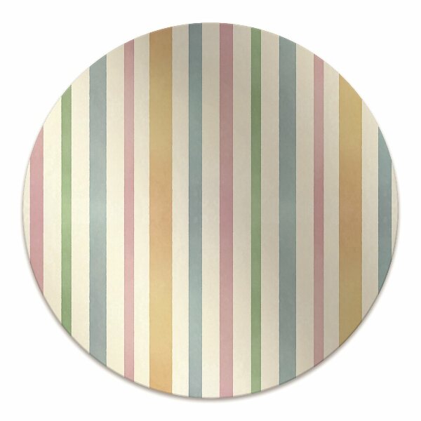 Tappeto per sedia con ruote Linee Colorate