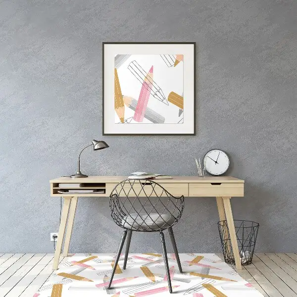 Tappeto per sedia con ruote Matite Di Pattern
